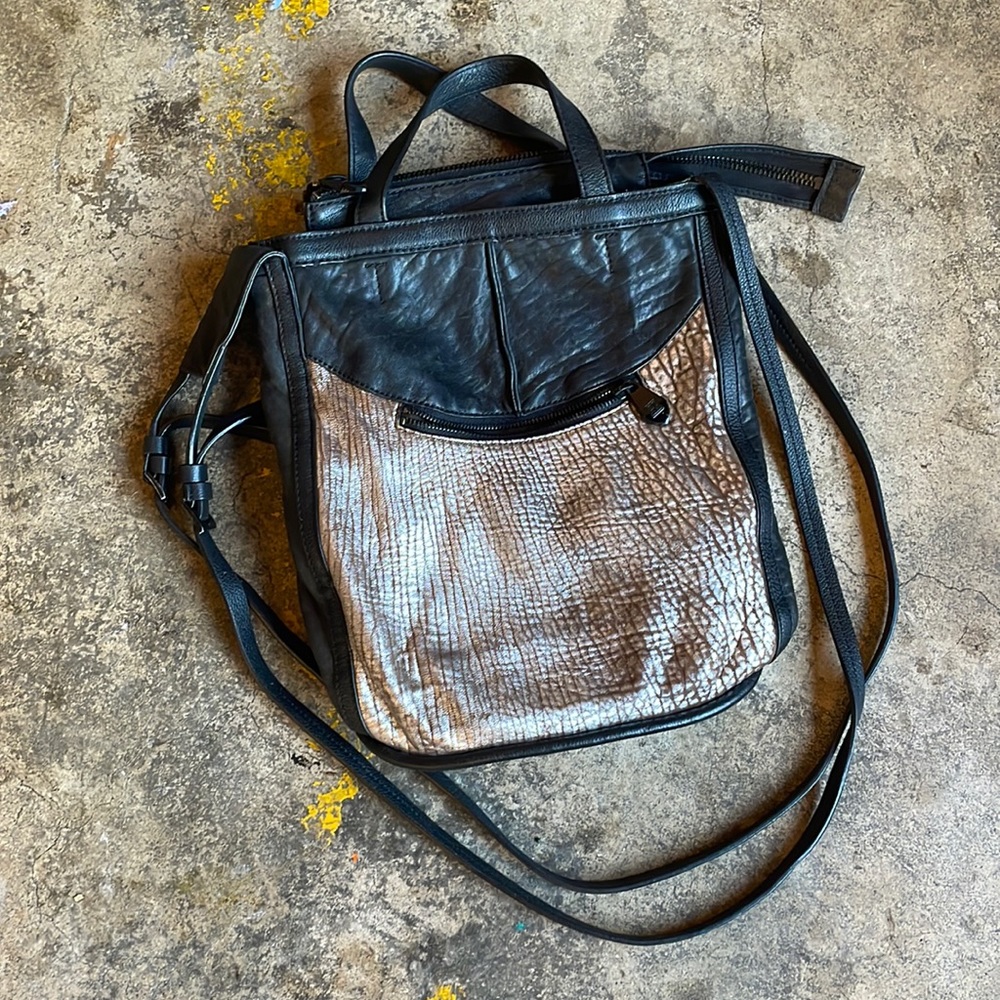 Pour La Victoire used Black and Silver Tote Pour La Victoire Black and Silver